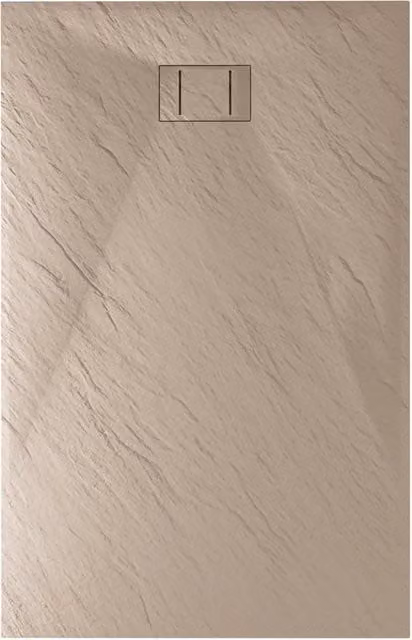 Piatto doccia rettangolare IDRALITE mod. Blend in acrilico colore beige L: 130 cm, P: 90 cm, H: 2,6 cm