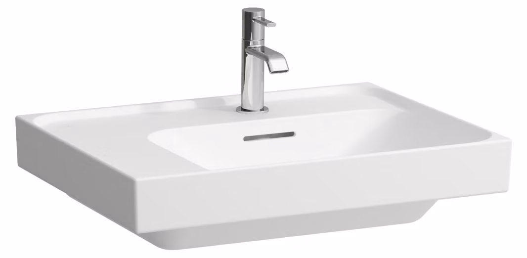 LAUFEN MEDA lavabo à poser, poncé, tablette à gauche, 600x460mm, 1 trou pour robinet, sans trop-plein, H8181127571111, H8181127571111