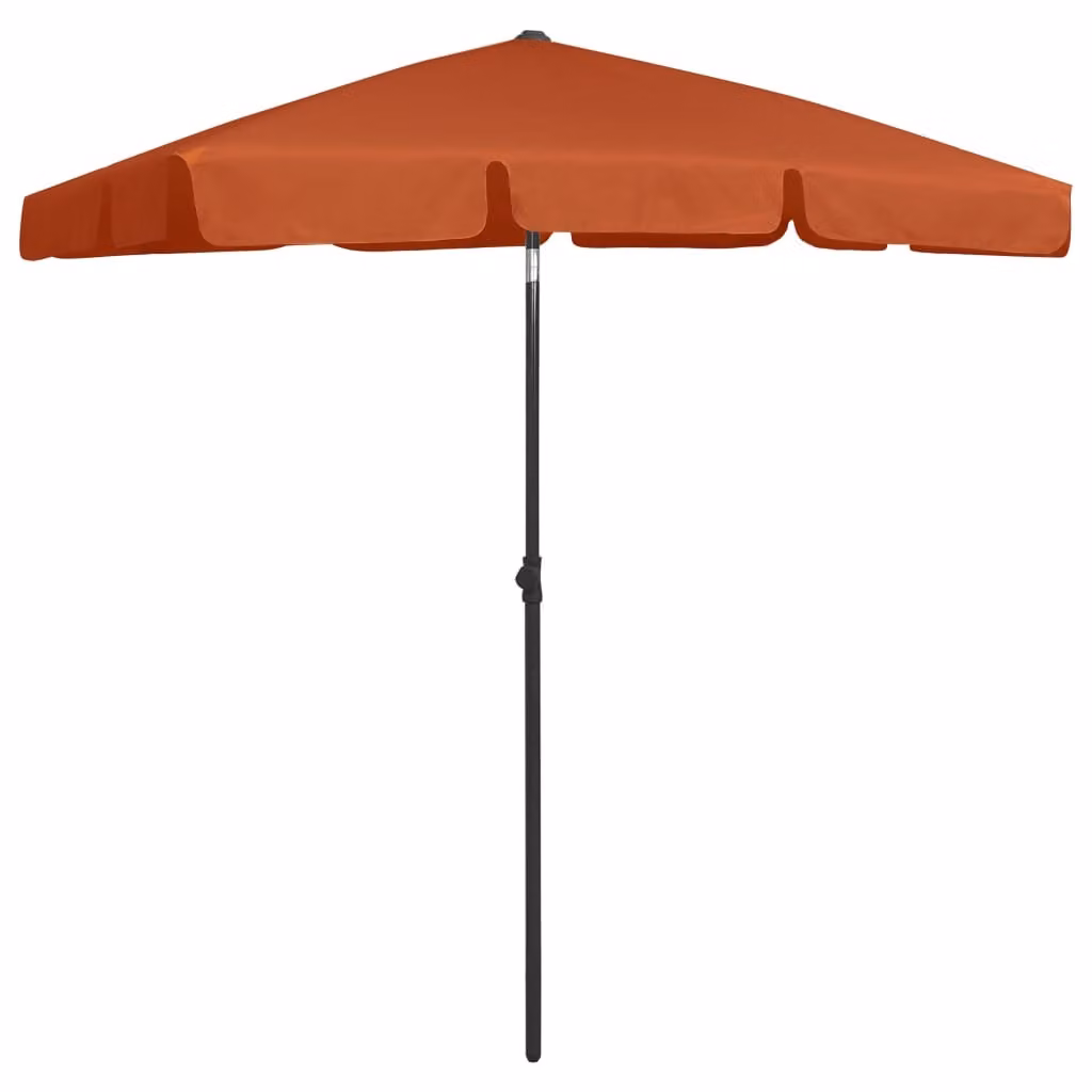vidaXL Ombrellone terracotta rosso 180x120 cm