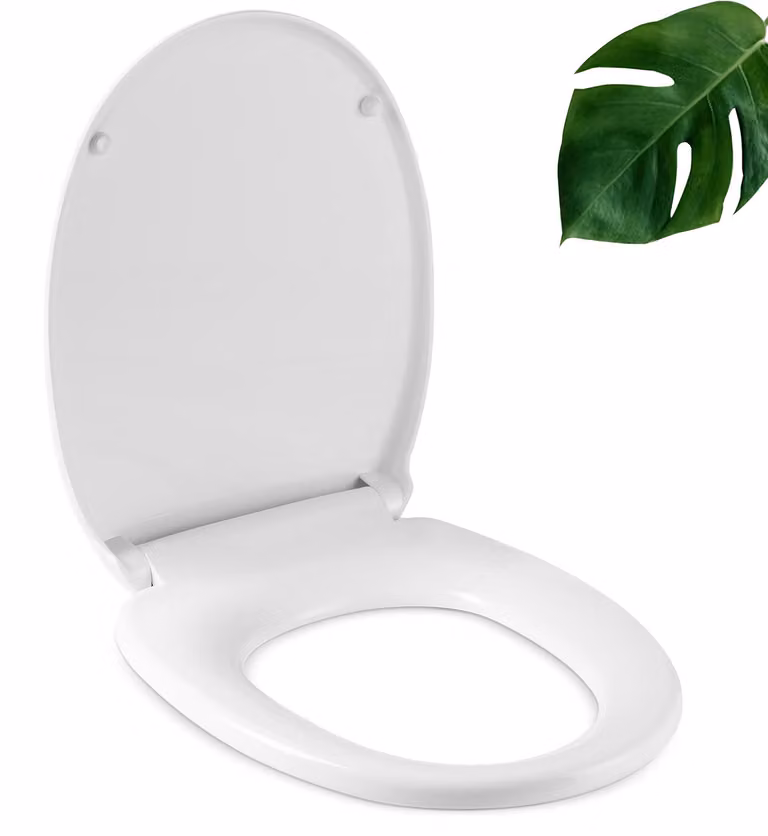 Copertura per WC con sistema di assorbimento degli urti, colore bianco