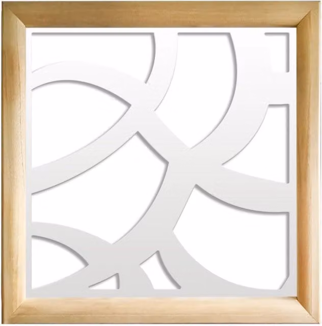 Moduli Decorativi Signorbit in Legno e PVC, Colore Bianco, L/P/H: 98 x 98 x 98 cm