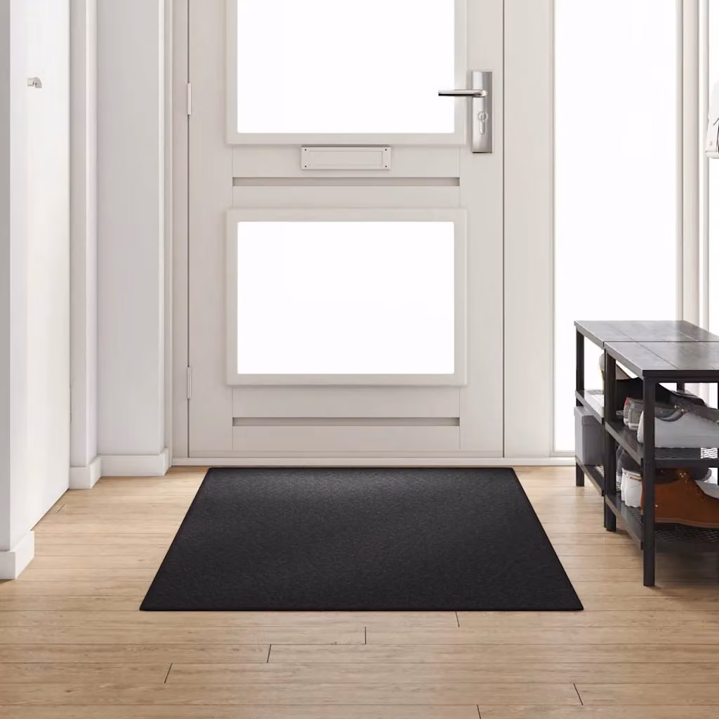 Runner in moquette vidaXL antracite, 100 x 250 cm, 100% polipropilene, lavabile e adatto al riscaldamento a pavimento