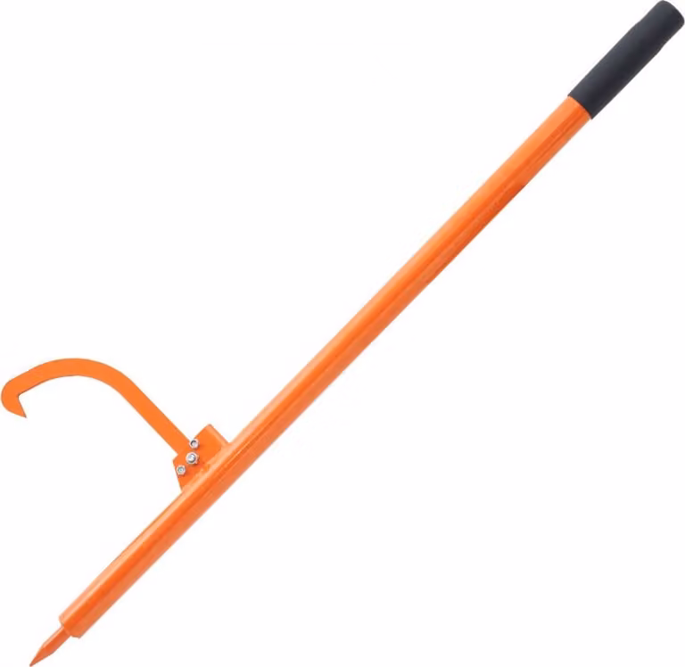 Martinetto di abbattimento 1180 mm - Sollevatore di tronchi con gancio reversibile - Giradischi e ausilio per l'abbattimento - max. φ48 cm - Attrezzo forestale per un abbattimento efficiente