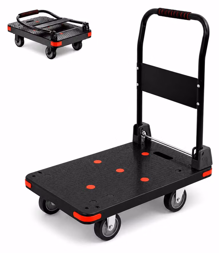 Carrello trasportatore pieghevole per carichi pesanti, fino a 550 kg