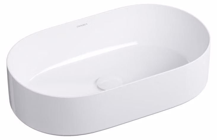 Omnires MESA MESA460BP lavabo da appoggio, bianco lucido
