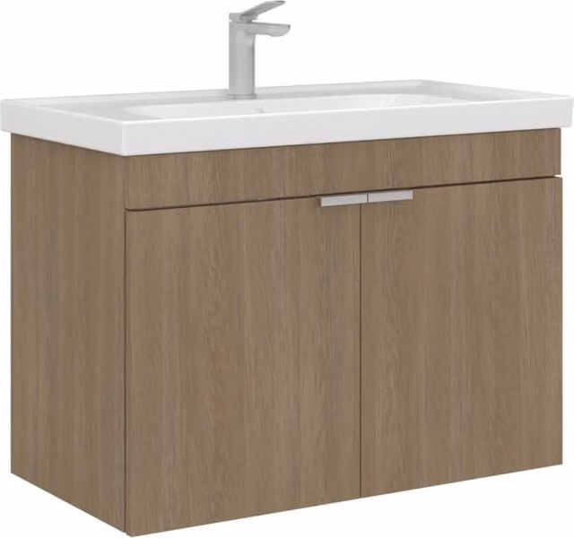 Mobile lavabo "Desna 80" - 80 x 45 x 58 cm - Rovere Sonomo