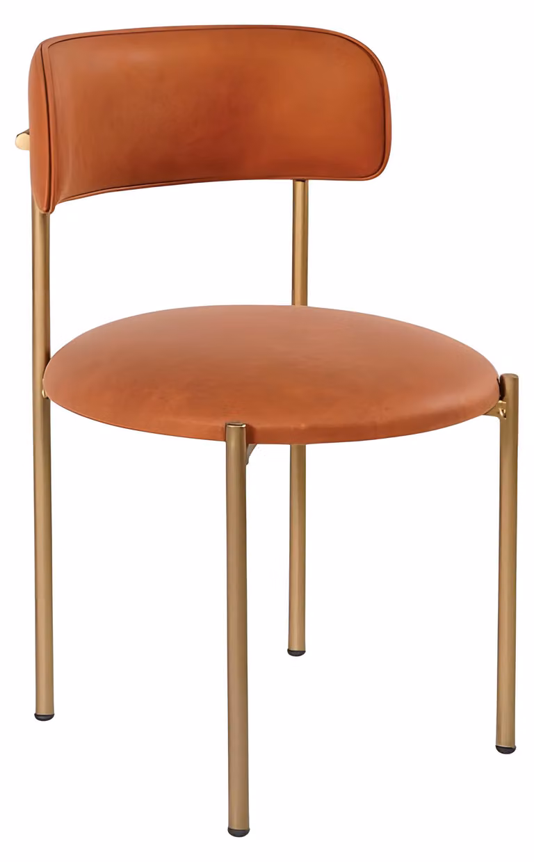 Moderna sedia in pelle marrone Sedie da pranzo di design Mobili