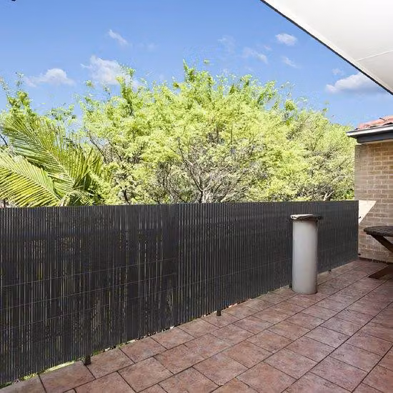 Schermo in PVC per la privacy – Schermo di 1,4 x 3 metri per giardino e balcone – colore grigio