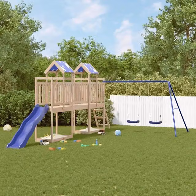 Set da Gioco da Esterno in Legno Massello di Pino 3279082