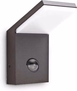 Lampada Da Parete Ideal-Lux Style Ap con Sensore di Movimento Antracite e Luce LED 4000K IP54