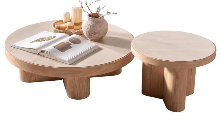 Couchtisch-Set aus Massivholz – Für ein elegantes und funktionales Wohnzimmer