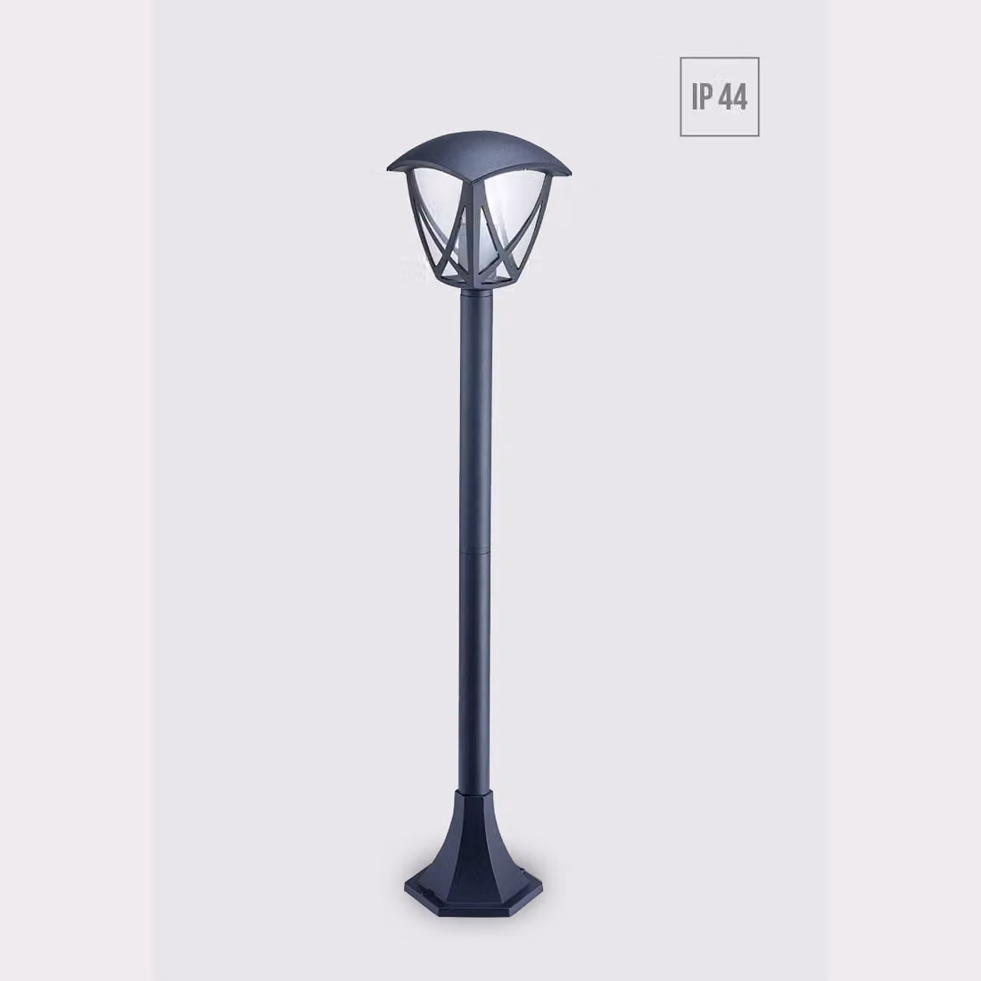 Luce di percorso SPLIT 1xE27/40W, IP44, nero L: 170, L: 170, H: 930, dimmerabile