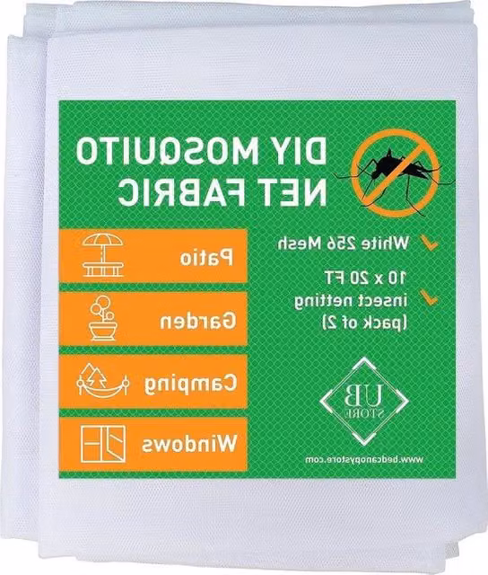 Retratto di rete di protezione da insetti per giardino e terrazza 3x6 metri 2-pack - schermo di rete per esterni e finestre