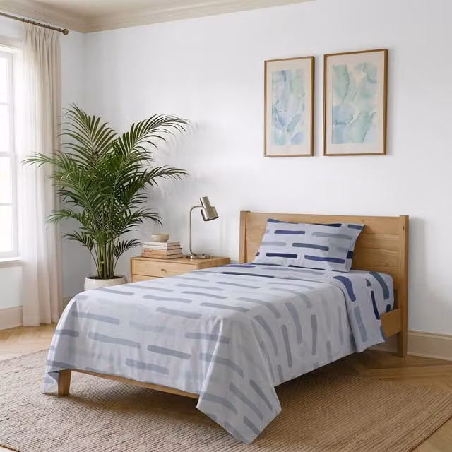 Completo letto Karma singolo fun blu Datex