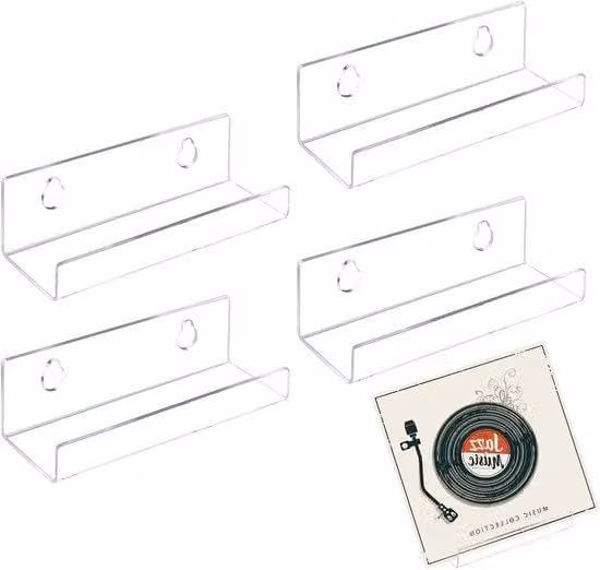 Set trasparente in vinile, composto da 4 pezzi