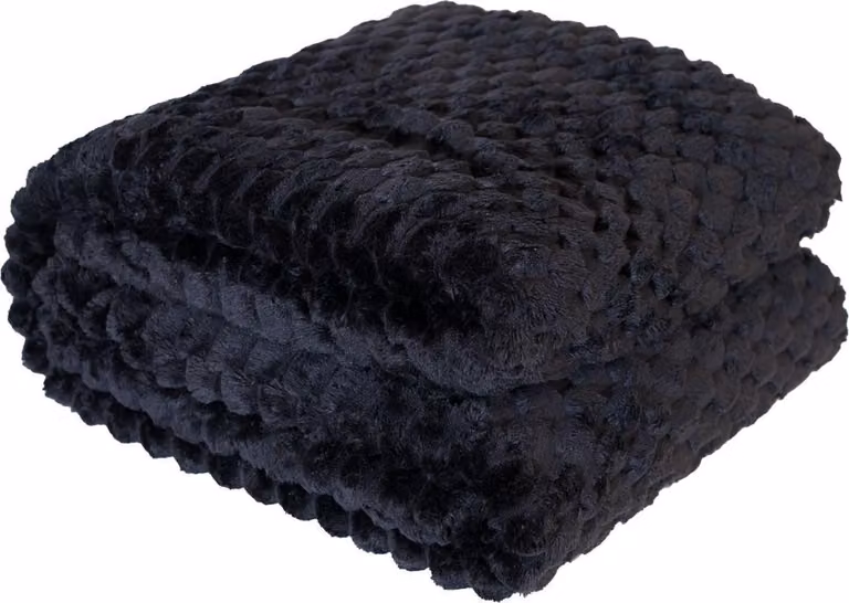 Coperta, spessa, soffice, moderna, Mikos 160x200 nero