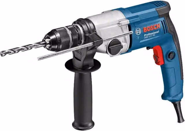 Bosch GBM 13-2 RE Trapano a 2 Velocità da 750 W, Nero Blu Grigio