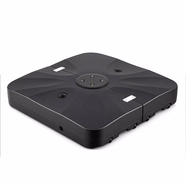 COSTWAY Supporto per ombrellone con rotelle, riempibile fino a 210 kg, trasportabile, supporto per ombrelloni grandi, supporto per ombrelloni da giardino, terrazza