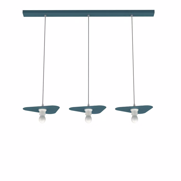Lampada A Sospensione Cloud Lineare A 3 Luci, Monocolore Opaca