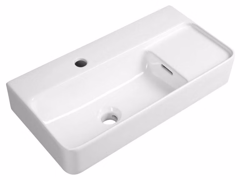 Lavabo in Vetroceramica ISTIA, 60x31 cm, bianco