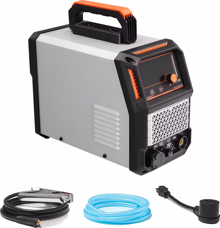 Taglierina al plasma SucceBuy, tecnologia ad arco pilota senza contatto da 65 A, display digitale con inverter IGBT, funzione 2T/4T e tempo PA/PT personalizzabile per riparazioni domestiche e in officina