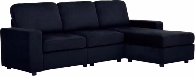 Divano angolare con contenitore, chaise longue profonda e molle insacchettate, rivestimenti sfoderabili in tessuto corto morbido, 245,5 cm
