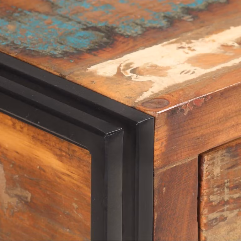 vidaXL Credenza 120x30x75 cm Legno massiccio riciclato