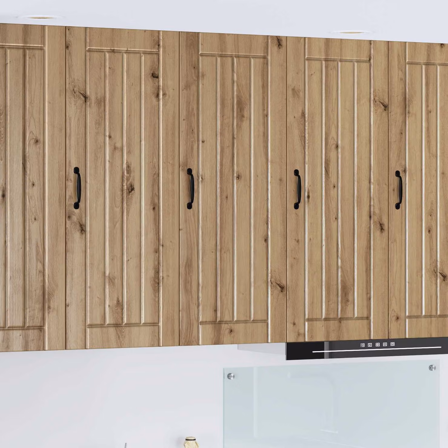 Armadietto a muro vidaXL LUCCA in rovere marrone con ante a battente per cucina, L 40 cm, P 31 cm, H 100 cm