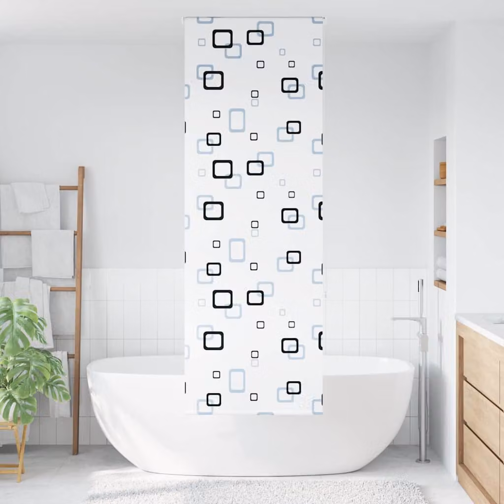 vidaXL Tenda a Rullo Doccia 60x240 cm Larghezza Tessuto 56 cm