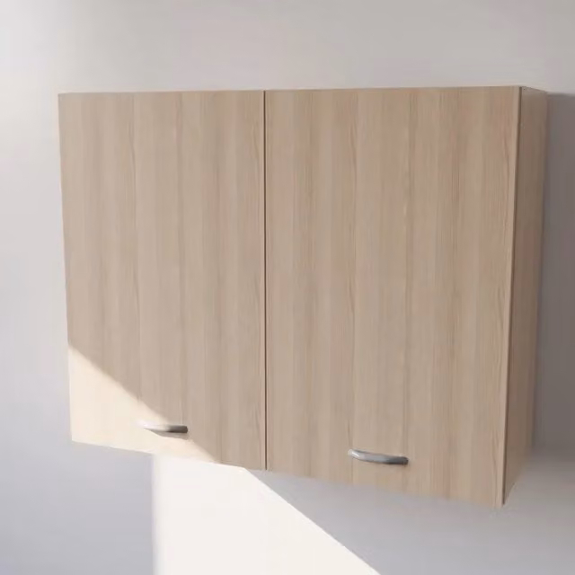 Pensile da cucina Calandrelli con 2 ante a battente in finitura rovere beige, H 72 x L 70 x P 33 cm