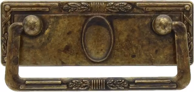 Set di 50 maniglie Zama 06060 in ottone anticato color bronzo opaco, dimensioni 97 x 45 mm, brand Metalstyle