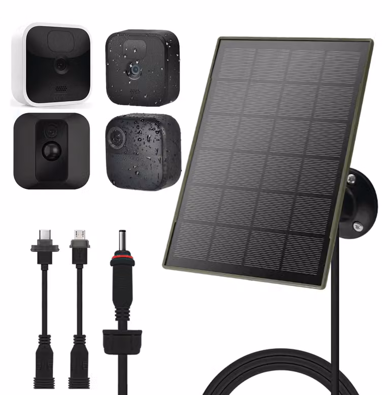 Pannello solare da 3W/5V con batteria da 6000 mAh, grado di protezione IP65 (resistente all'acqua)