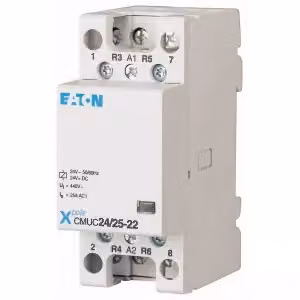 Contattore di installazione Eaton, 24 V CA/CC, 3S+1Ö, 25 A 137400