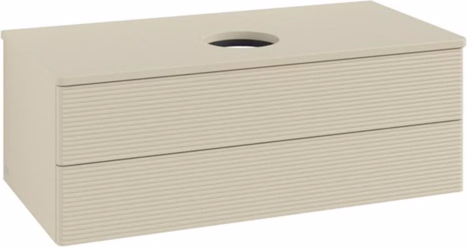 V&B Mobiletto con struttura frontale - illuminazione Antao 100x36x50cm, WBP-colore Lac, si Gr m Lac