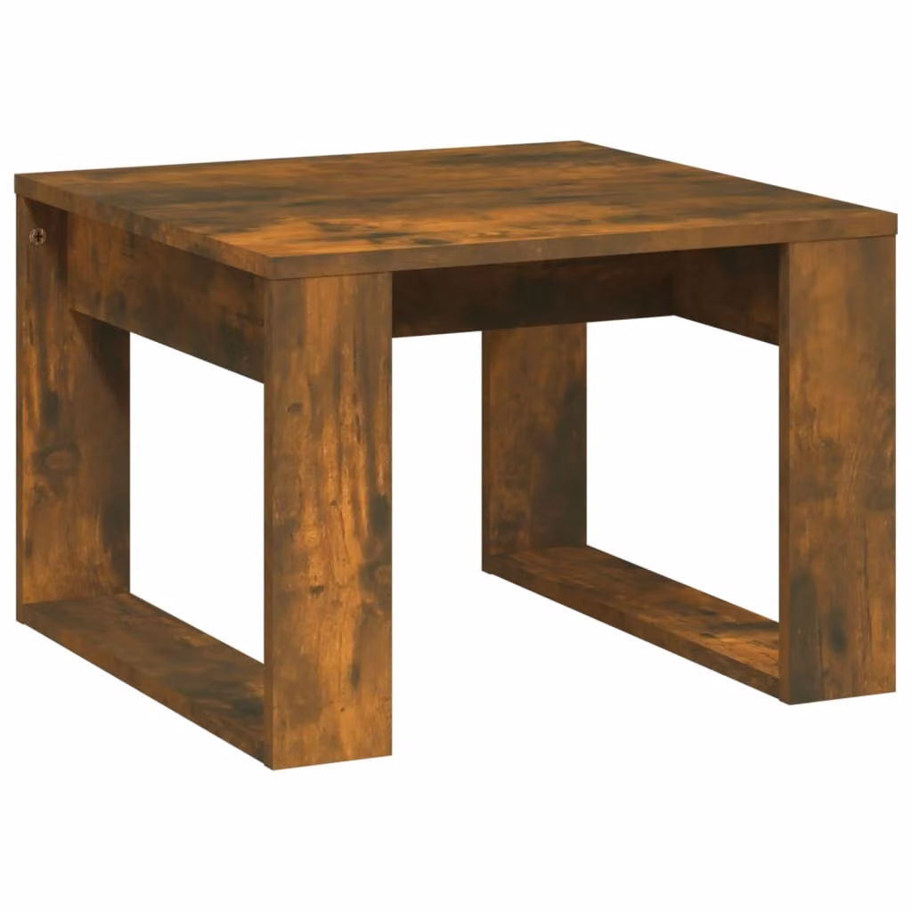 Tavolino Rovere Fumo 50x50x35 cm in Legno Multistrato