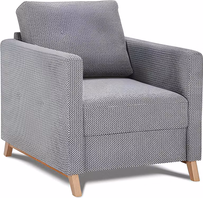Design Sessel Club Lounge Stuhl Polster Sofa 1 Sitzer Relax Drehbar Fernseh