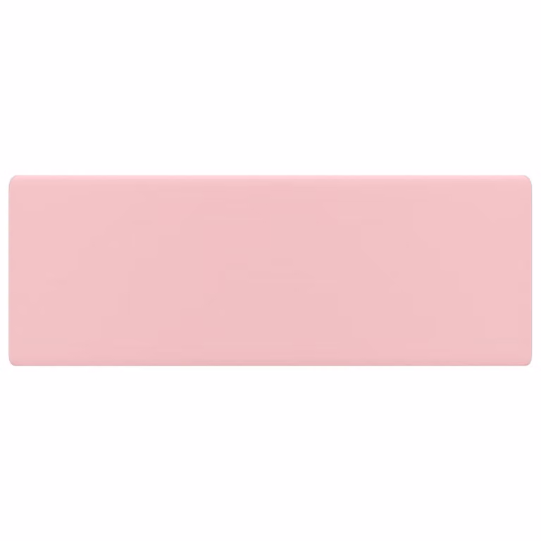 Lavabo Troppopieno Quadrato Rosa Opaco 41x41cm Vetroceramica