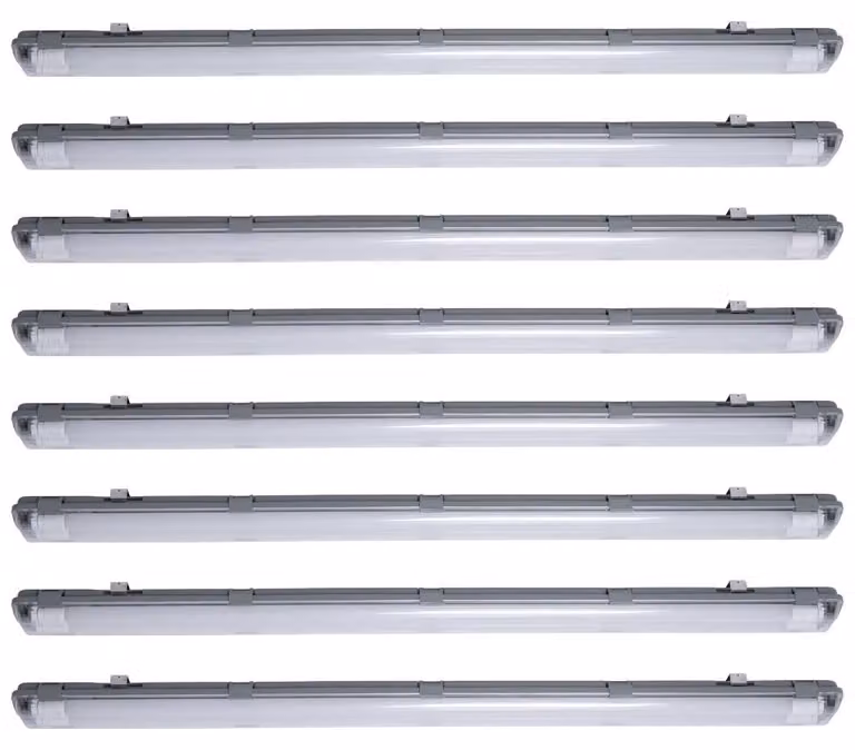 set di 8 luci di diffusione a LED, 4000 lumen, bianco freddo, L 156 cm VT-15022