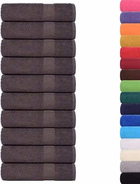 Asciugamani da bagno FROGN 25 pz Antracite 100x150 cm 360 g/m² 136692