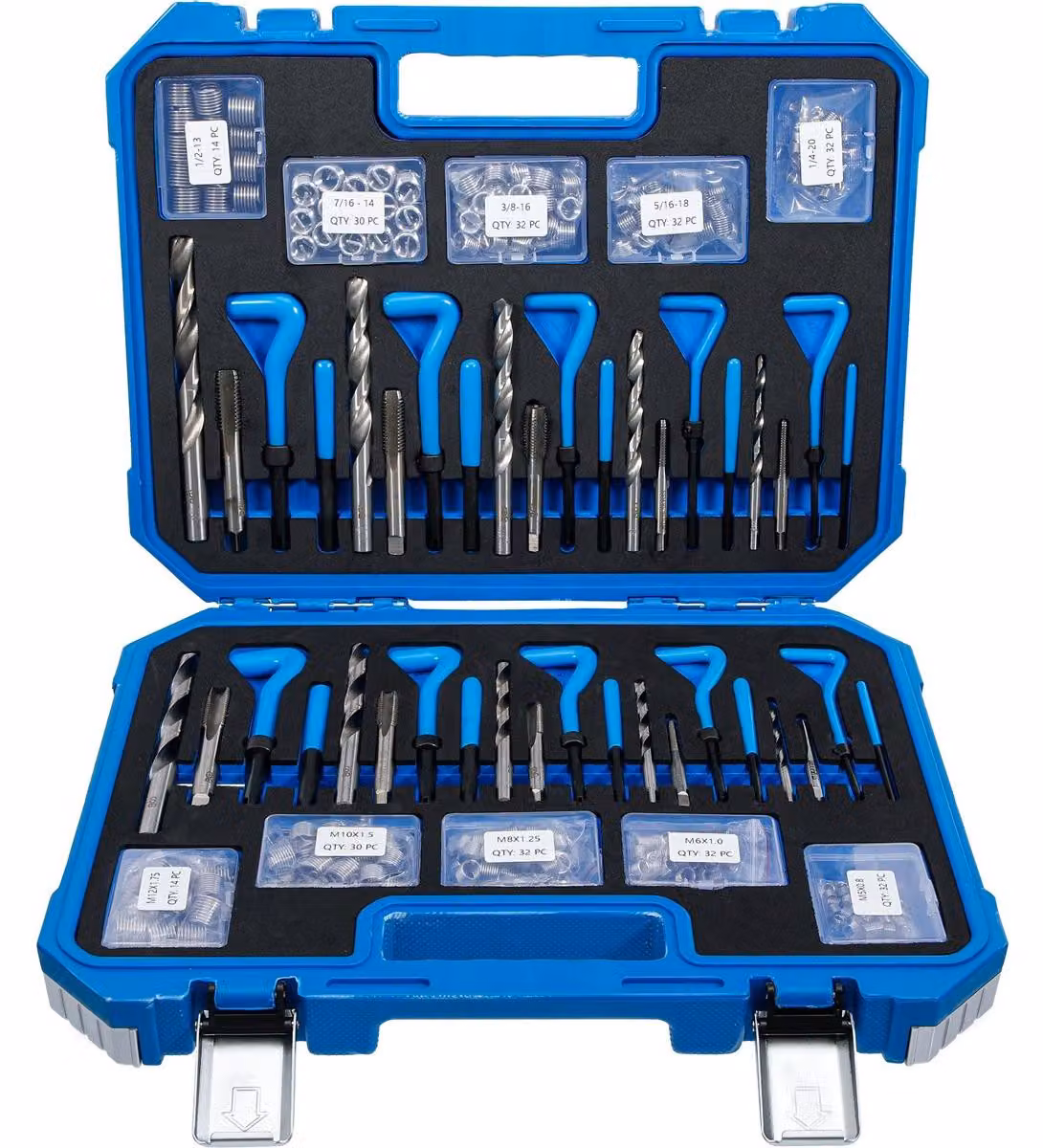 BGS 9483 Kit di riparazione filettature M5-M12 1/4"-1/2", 320 pezzi