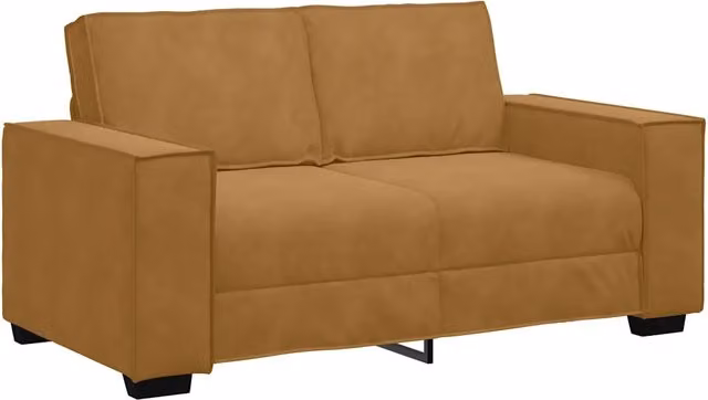 Divano | Divano da soggiorno | Sofa a 2 Posti marrone 160x78x84 cm in Velluto