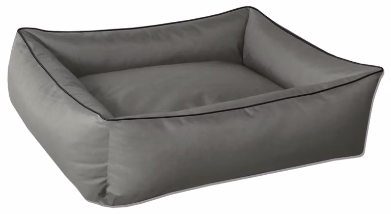 BedDog Lettino per cani MAX Divano per cani Cuscino per cani Lettino per cani con bordo, ROCK (grigio), (XXL) ca. 120x85x23 cm