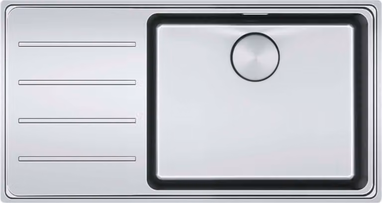 FRANKE MYTHOS, MYX211-86 Valvola a pulsante, acciaio inox spazzolato