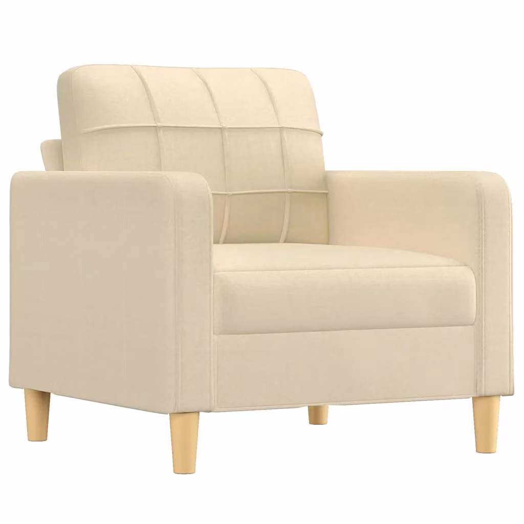 Poltrona relax moderna in tessuto beige con struttura in metallo e braccioli – 2