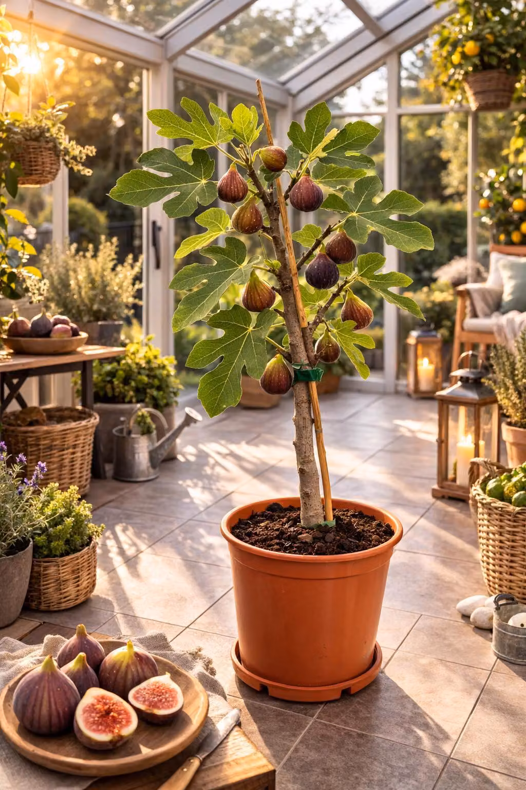 Albero di fico Brown Turkey 70-100 cm – Fico vero resistente al freddo (Ficus carica) – Albero da frutto mediterraneo per giardino e balcone