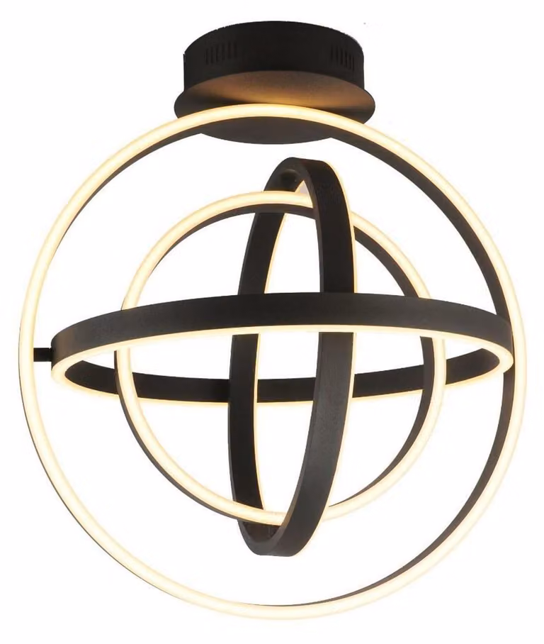 Lampadario a LED TESS bianco e nero 52 W 4420 lm in metallo, dimensioni: 50x55x50 cm, IP20, Zuma Line
