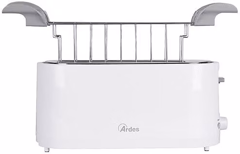 Tostapane Ardes Tosto Sleek Plus Bianco con 4 fessure, Potenza 1400 W e 7 livelli di tostatura