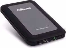 Box esterno per hard disk 2.5 pollici SATA Hamlet Rugged Enclosure HXD25U3MBK nero con USB 3.0 e USB-C