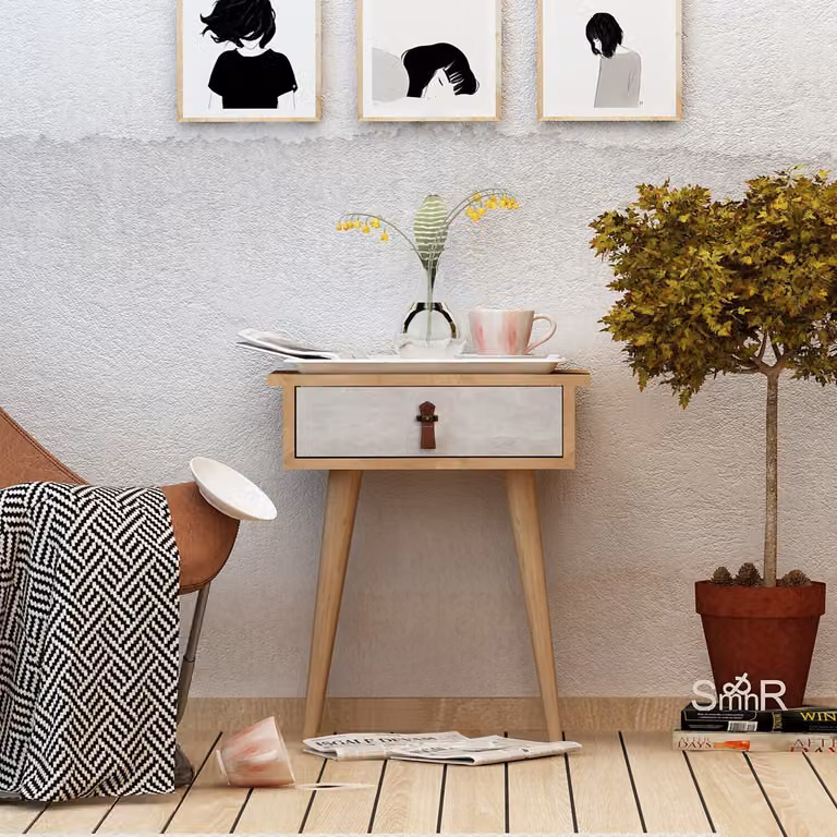 Skye Decor, Astava, cassettiera, credenza, rovere, 40 x 65,6 x 35 cm