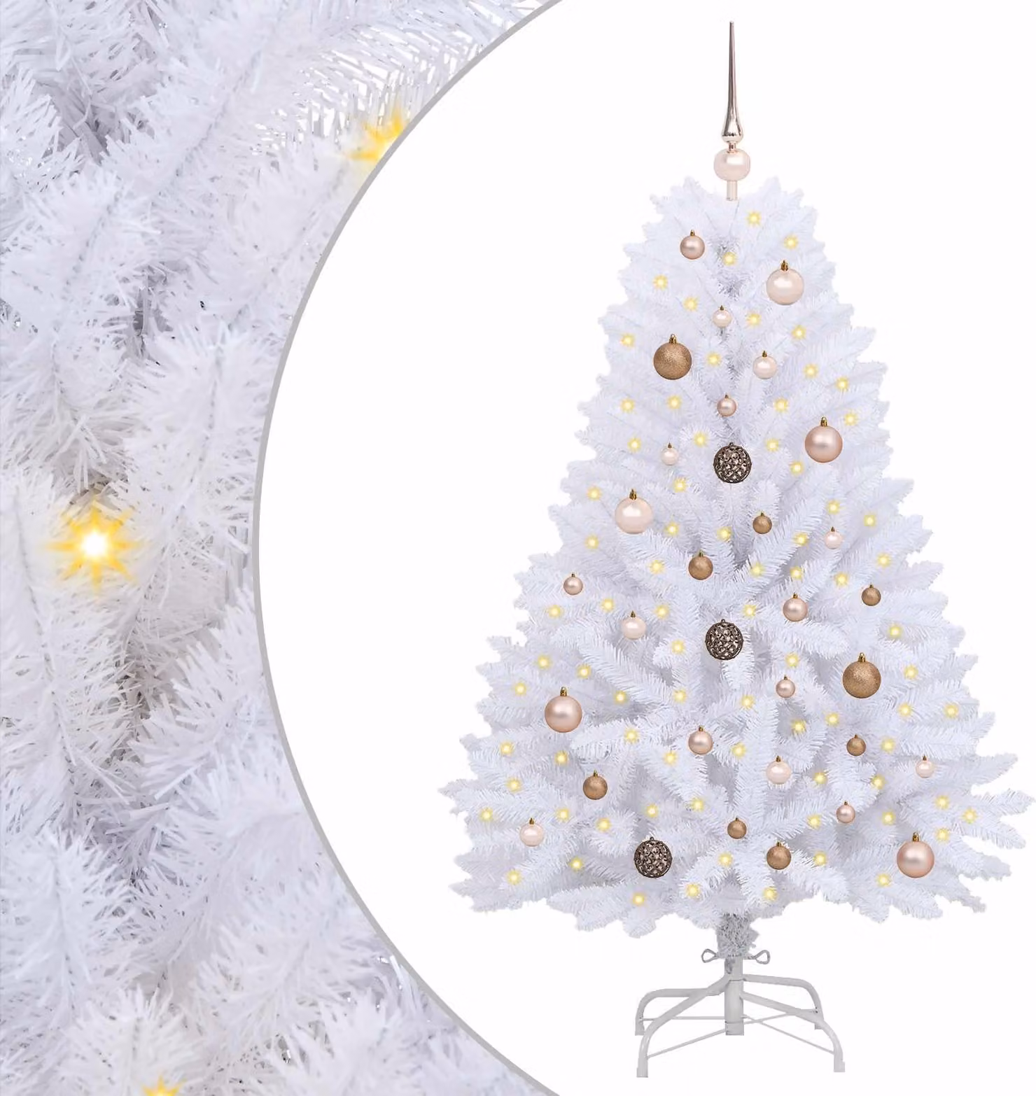 Albero di Natale artificiale Bianco 80 x 80 x 150 cm